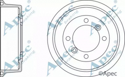 APEC BRAKING drm9102 -  Тормозной барабан
